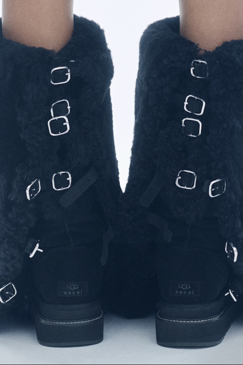 ugg, sacai, loafer, fur boots, fuzzy, thigh high