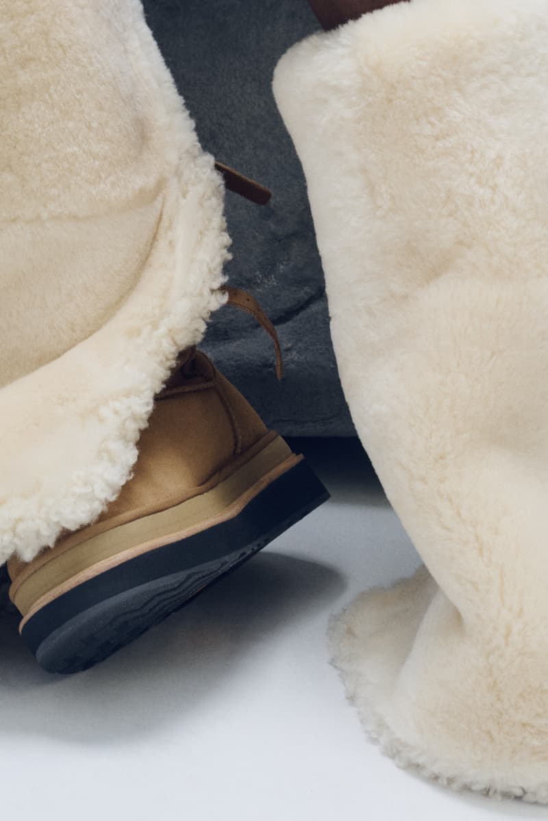 ugg, sacai, loafer, fur boots, fuzzy, thigh high