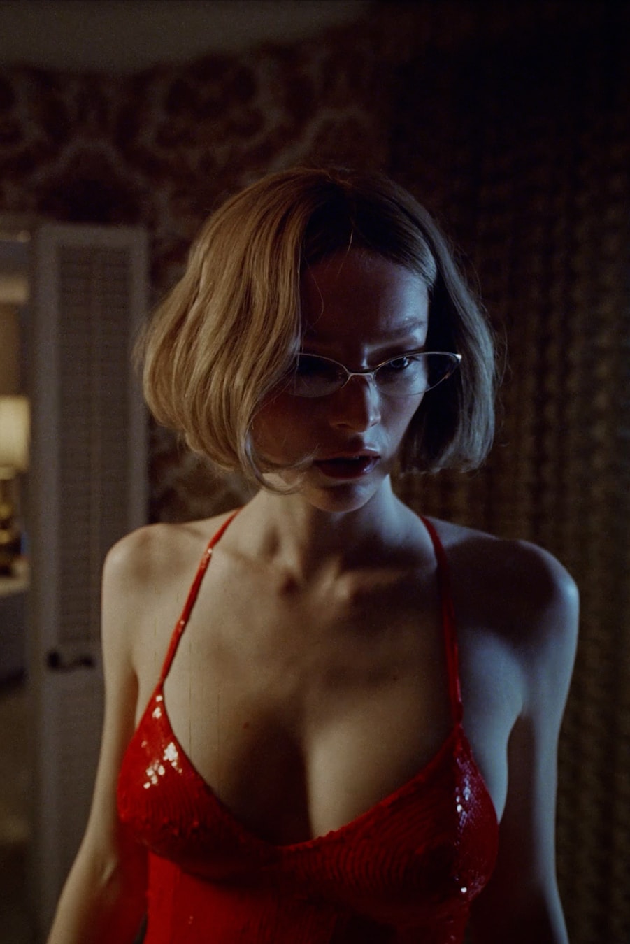 gentle monster, glasses, sunglasses, opticals, hunter schafer, red dress