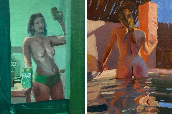 Drea Cofield, paintings, selfies, nudes, artwork, art, galleries, artist, London 