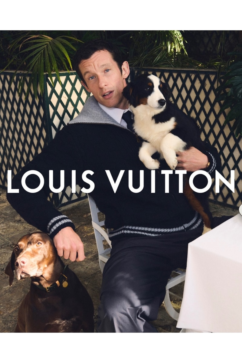Callum Turner, Jude Bellingham, Louis Vuitton, Campaigns, dogs, fashion, pharrell Williams