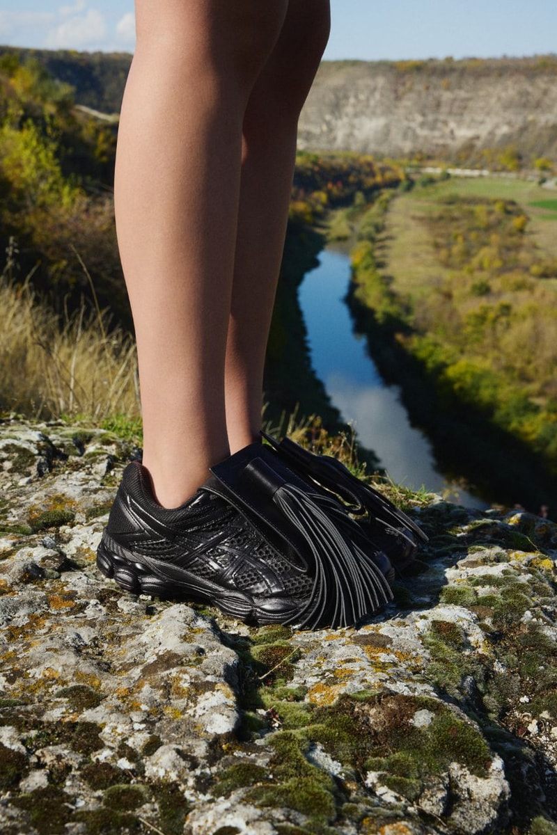 Fidan Novruzova, ASICS, GEL-CUMULUS 16, sneakers, footwear, streetwear, Paris Fashion Week, Spring/Summer 2026, Leather, handmade