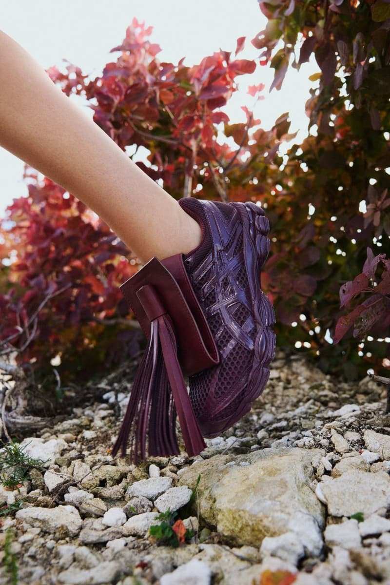 Fidan Novruzova, ASICS, GEL-CUMULUS 16, sneakers, footwear, streetwear, Paris Fashion Week, Spring/Summer 2026, Leather, handmade