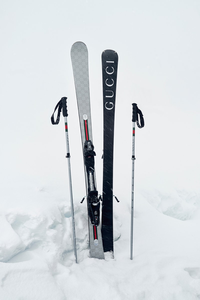 gucci, ski, snowboarding, sports, Jannik Sinner, mountains, snow, slopes, monogram puffer jacket, gloves