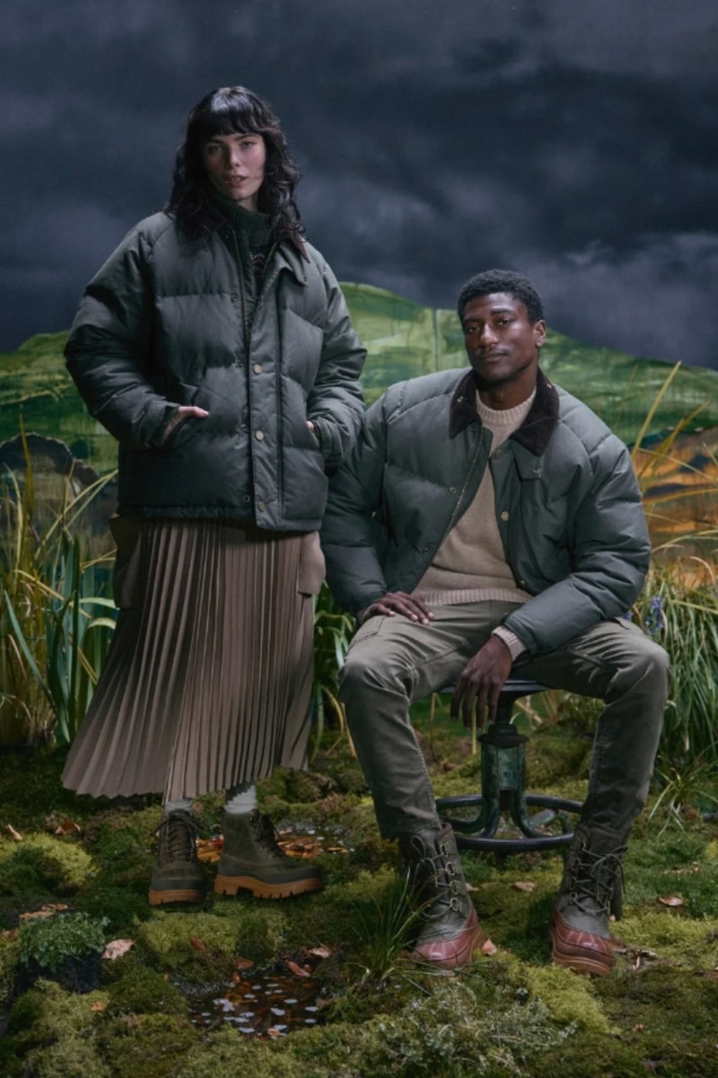 SOREL, Barbour, collaborations, outerwear, jackets, footwear, campaigns, hiking