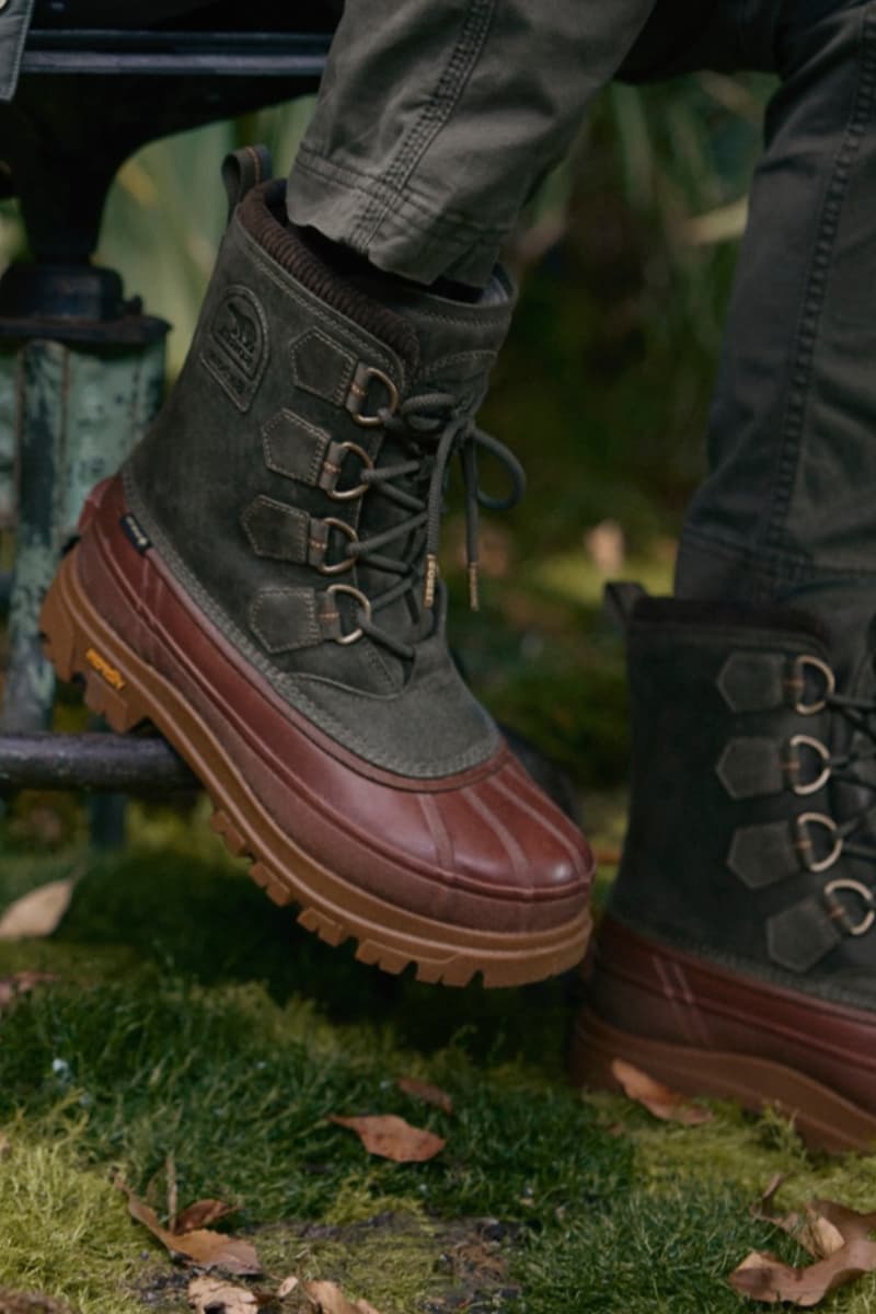 SOREL, Barbour, collaborations, outerwear, jackets, footwear, campaigns, hiking