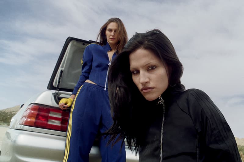 gabbriette, devon lee carlson, miaou, adidas, track jackets, hot pants, girls, cars, models