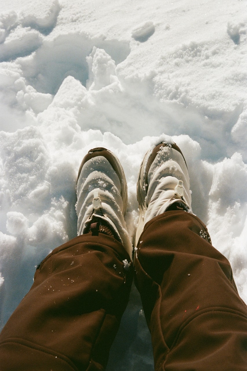 Halfdays, HOKA, footwear, skiing, snow, shoes, hiking, collaborations, campaigns