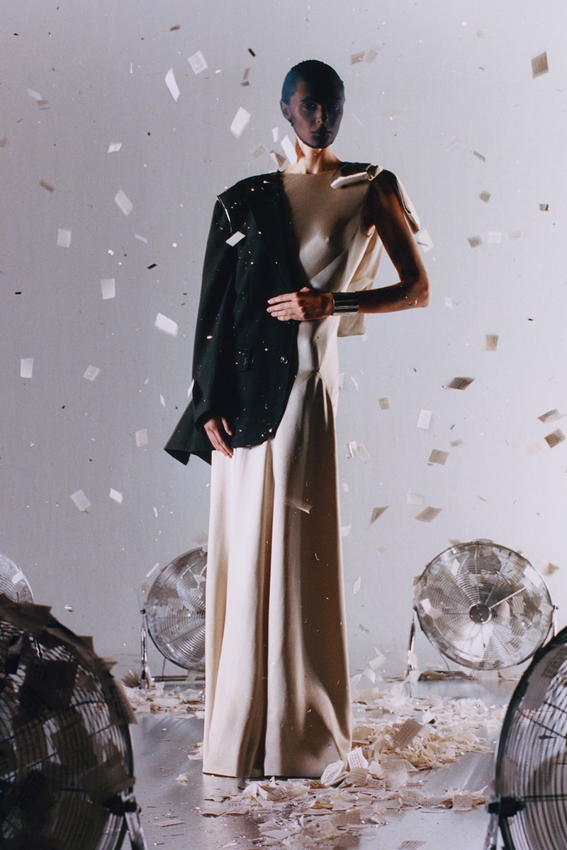 maison margiela, holiday, face masks, christmas, gowns, dresses, 