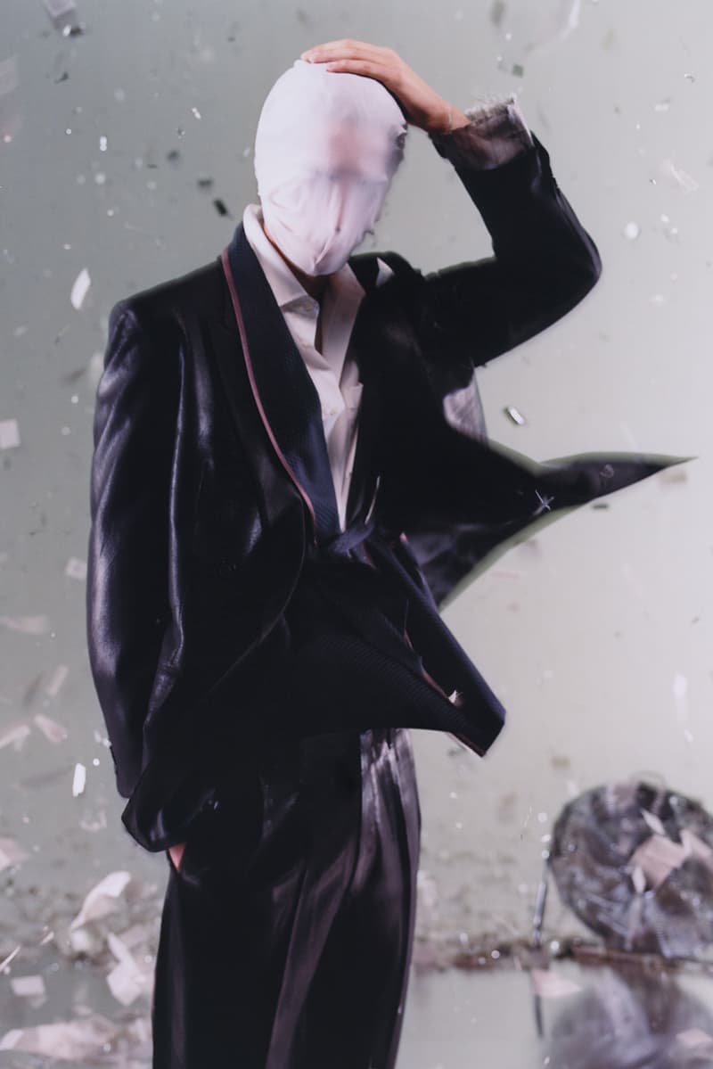 maison margiela, holiday, face masks, christmas, gowns, dresses, 