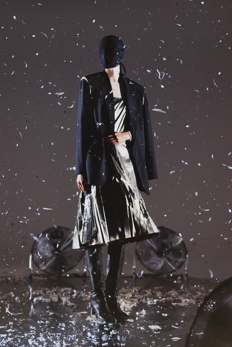 maison margiela, holiday, face masks, christmas, gowns, dresses, 