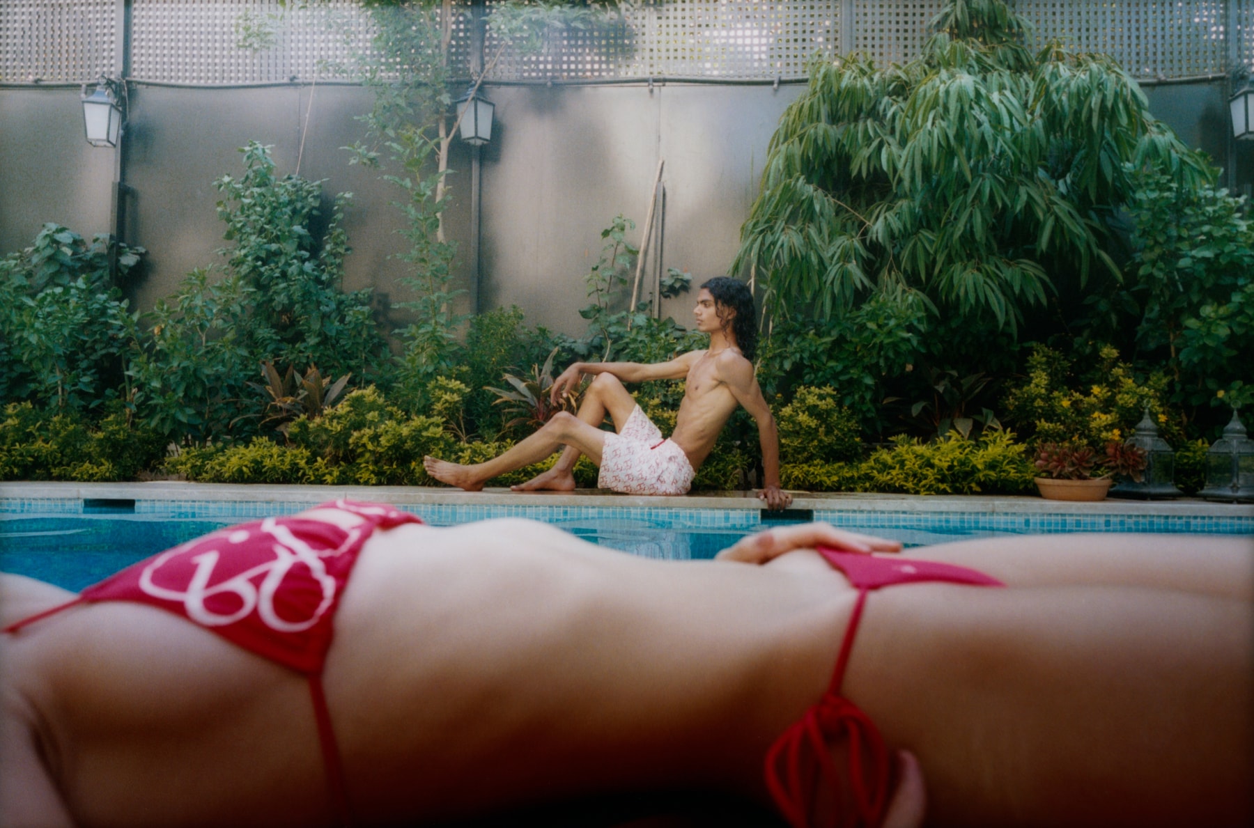 benzene, bikini, swimwear, streetwear, palestine, barcelona, beach, friends