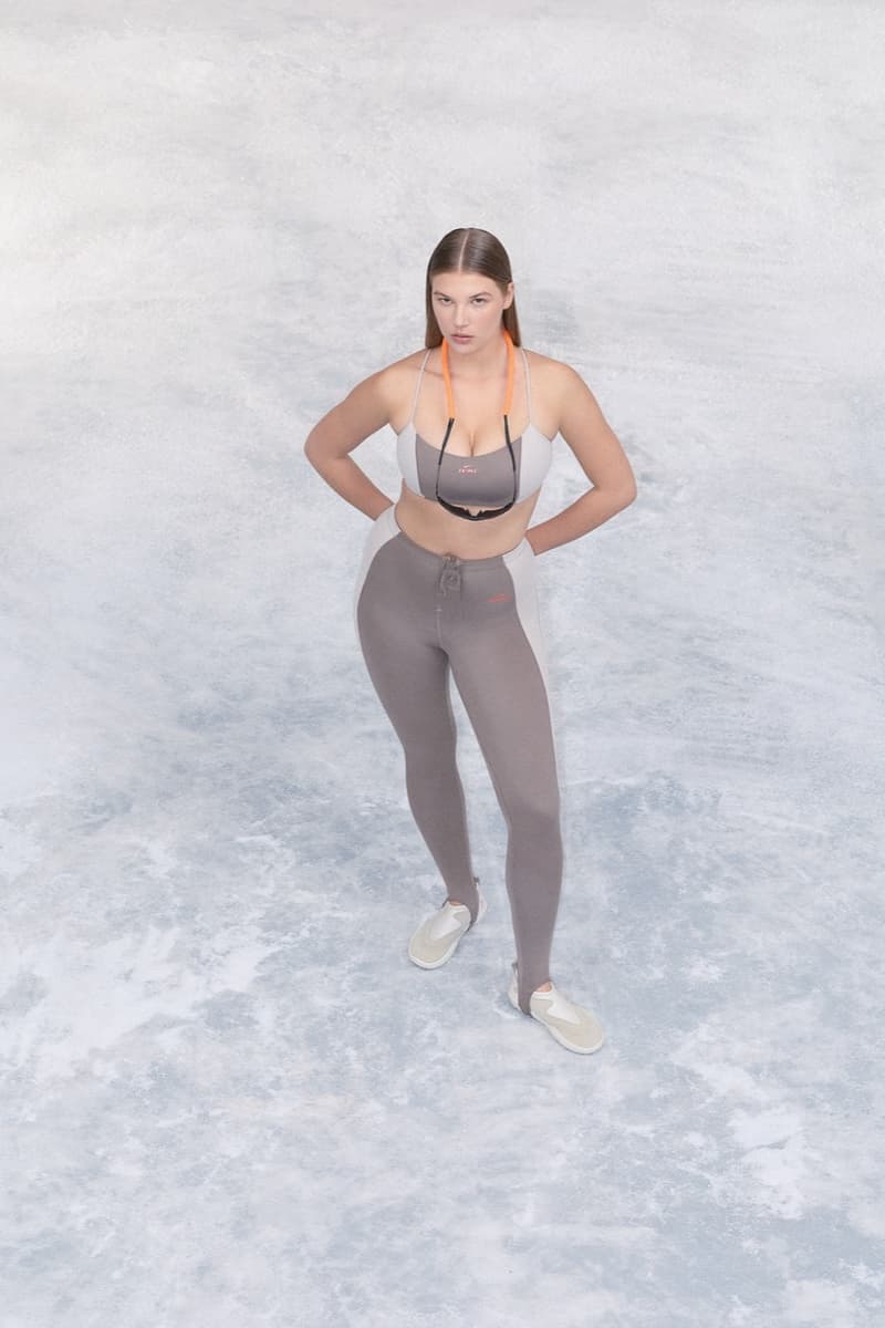 nike, skims, sportswear, models, leggings, sports bras, zip up, track tops, head bands