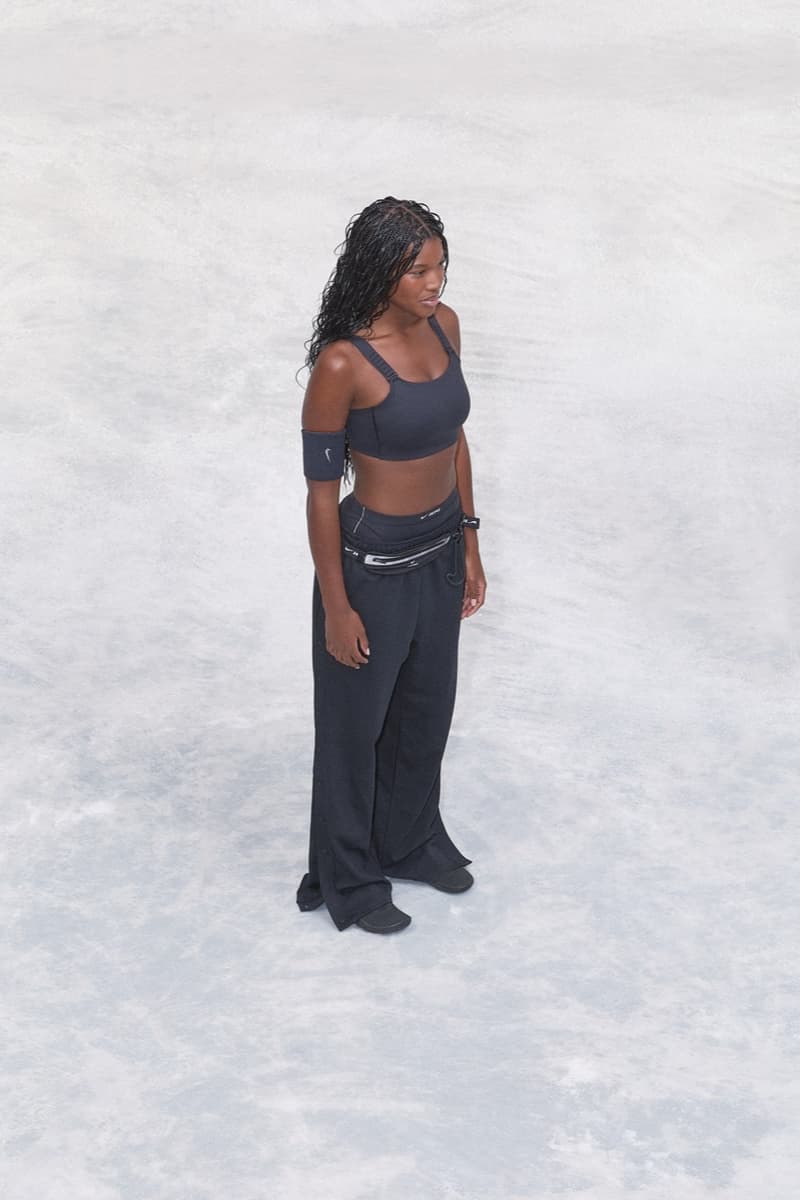 nike, skims, sportswear, models, leggings, sports bras, zip up, track tops, head bands