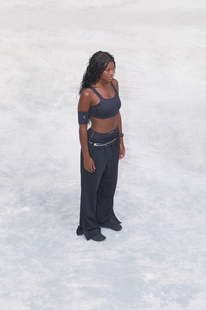 nike, skims, sportswear, models, leggings, sports bras, zip up, track tops, head bands