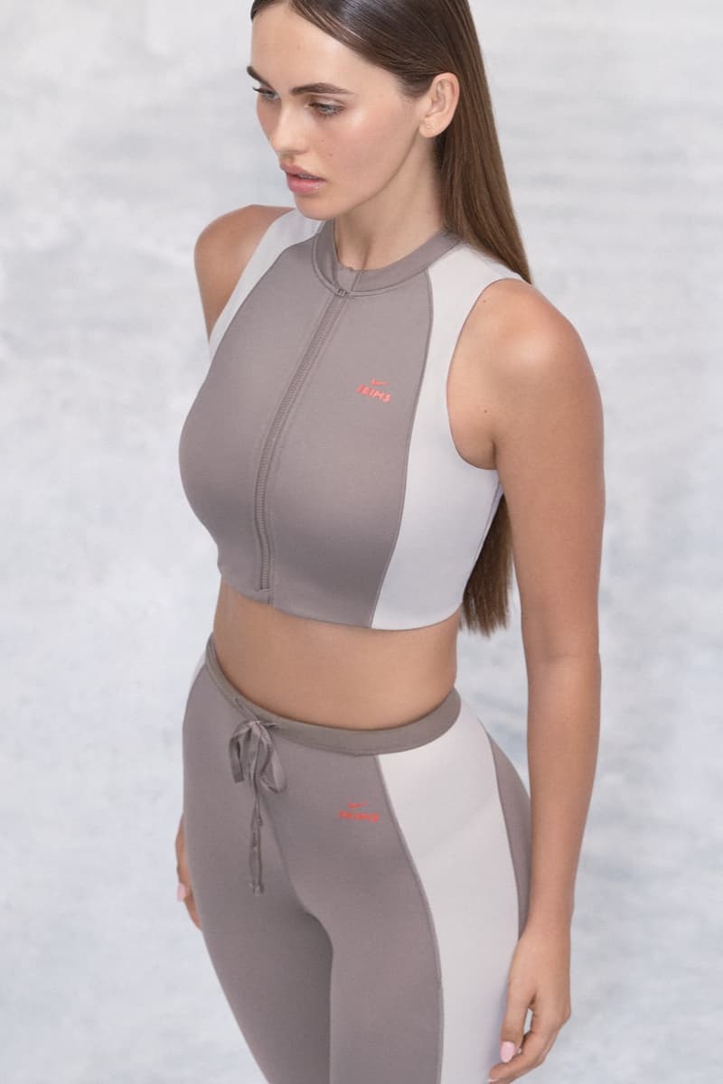 nike, skims, sportswear, models, leggings, sports bras, zip up, track tops, head bands