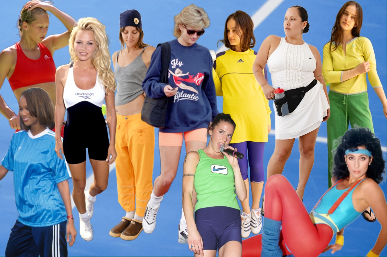 vintage, retro, activewear, gym, sportswear, clothing, workout