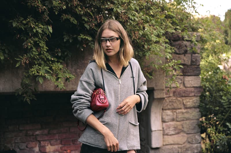 gigi hadid, miu miu, holiday, tights, coat, jacket, hot pants