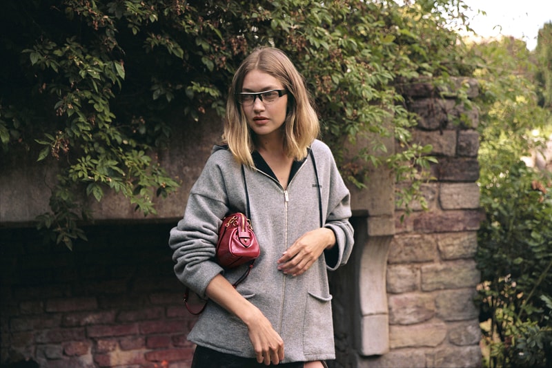 gigi hadid, miu miu, holiday, tights, coat, jacket, hot pants