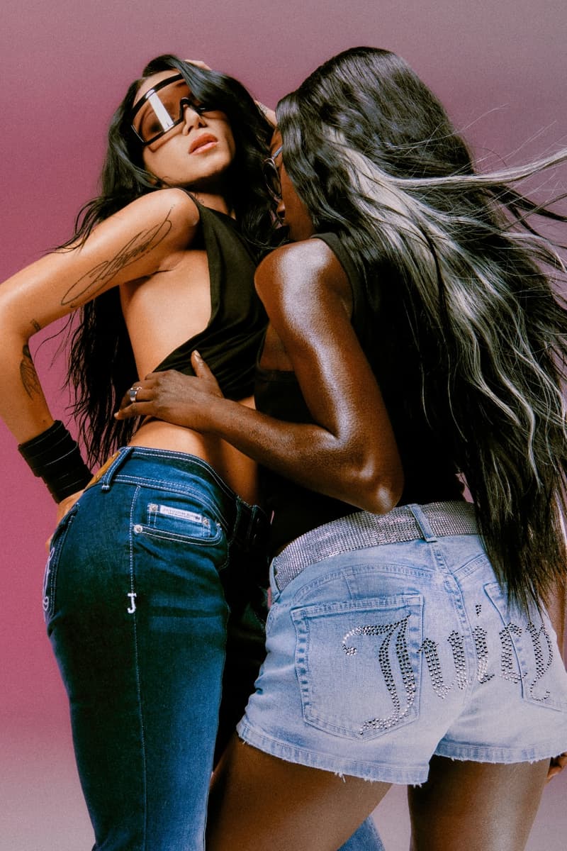 Juicy Couture, denim, jeans, fashion, y2k, nostalgia, campaigns, models