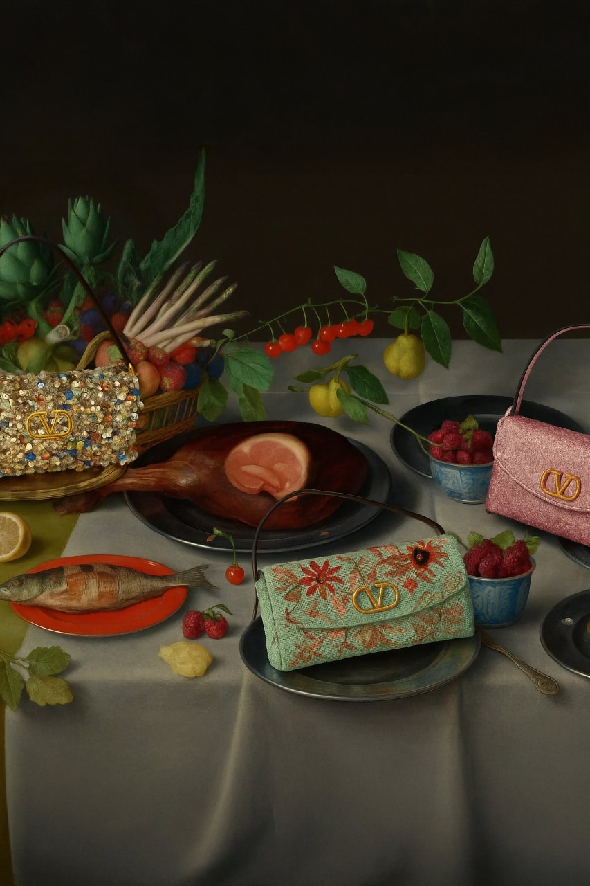 Maison Valentino, accessories, bags, art, digital, AI, artists, campaign, fashion