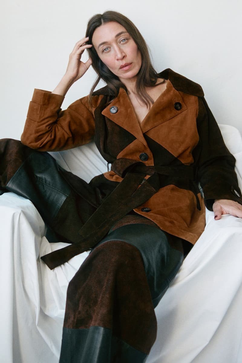 alana hadid, onar studios, coats, leather skirts, jeans, trousers, model