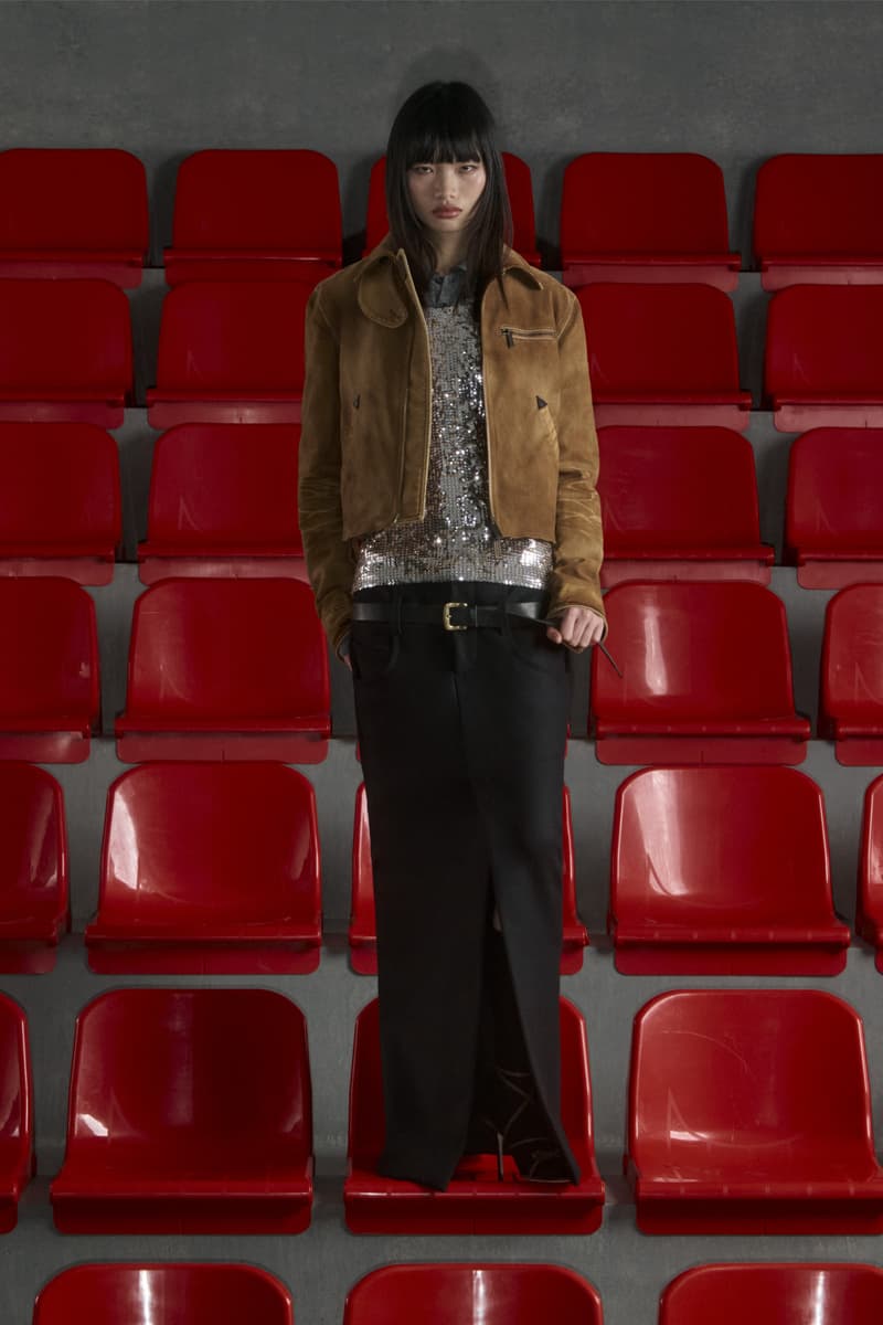 pre fall collection, dsquared, red seats, black dress, tank tops, denim, bags