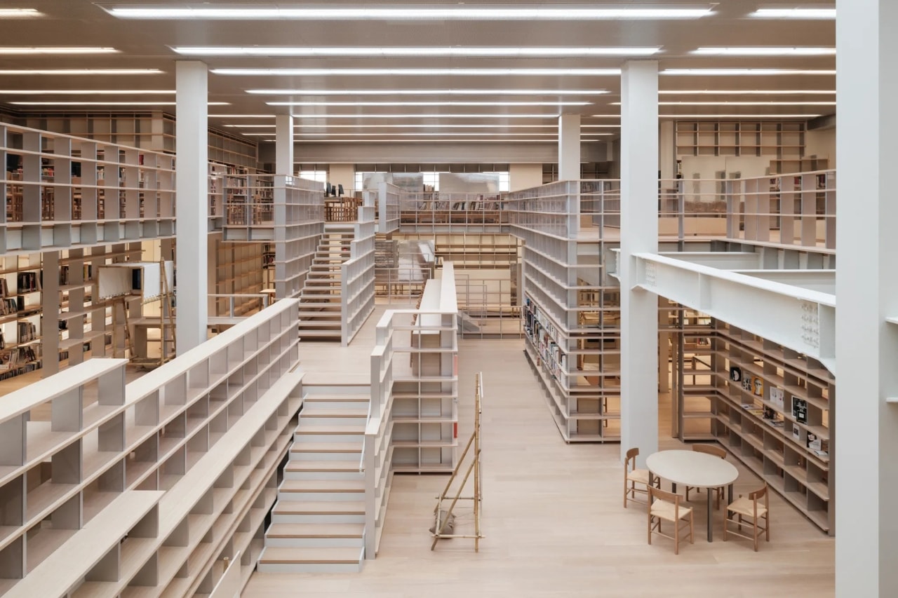 Chanel, library, art, books, architecture, shanghai, china, design