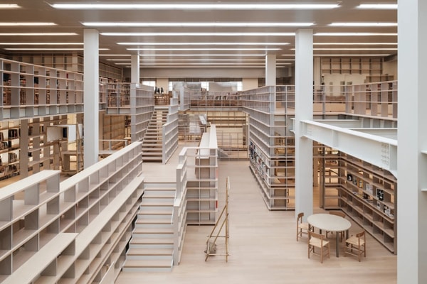 Chanel, library, art, books, architecture, shanghai, china, design