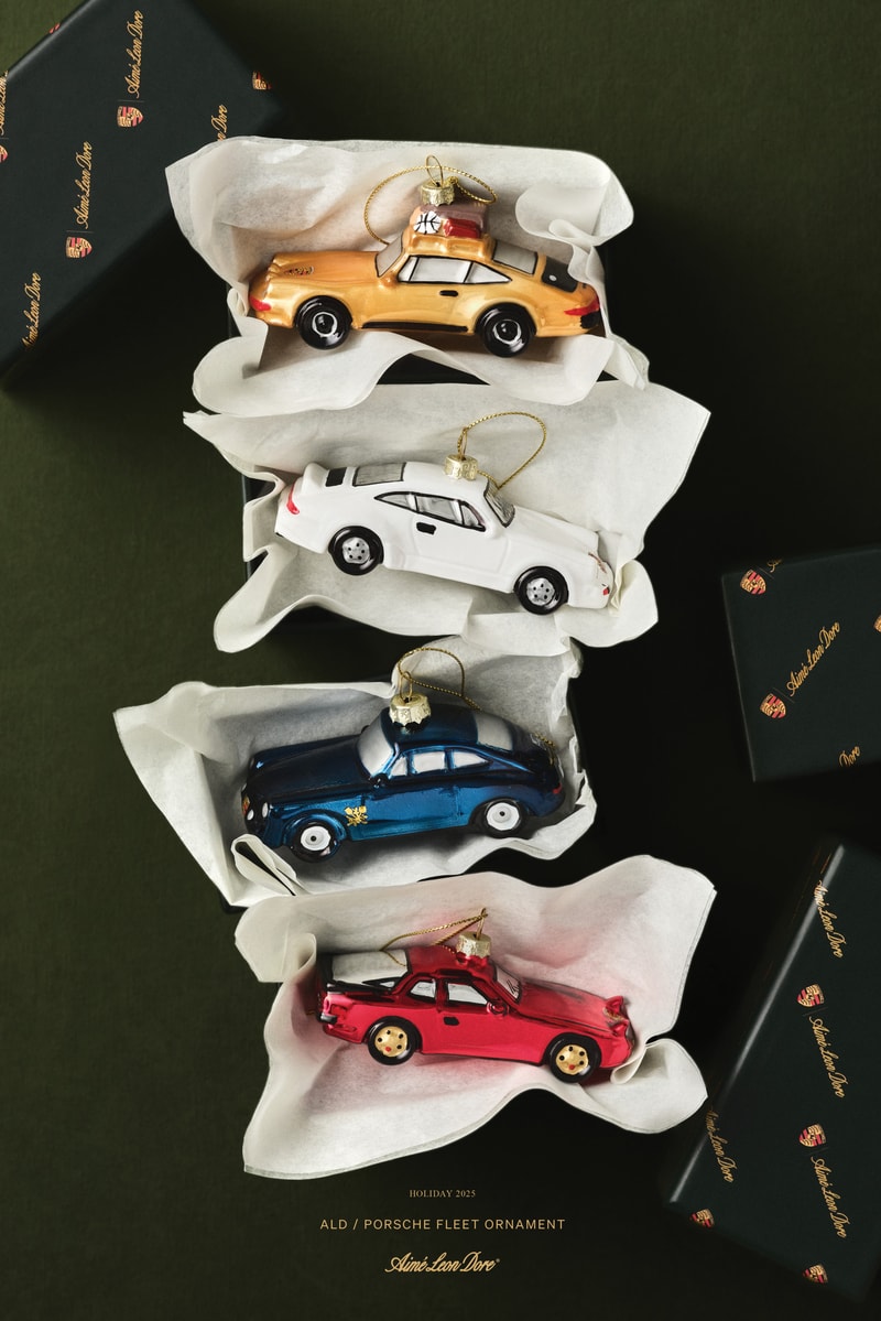 aime leon dore, kidswear, childrenswear, holiday, gifts, car ornaments, snow globe, tracksuits