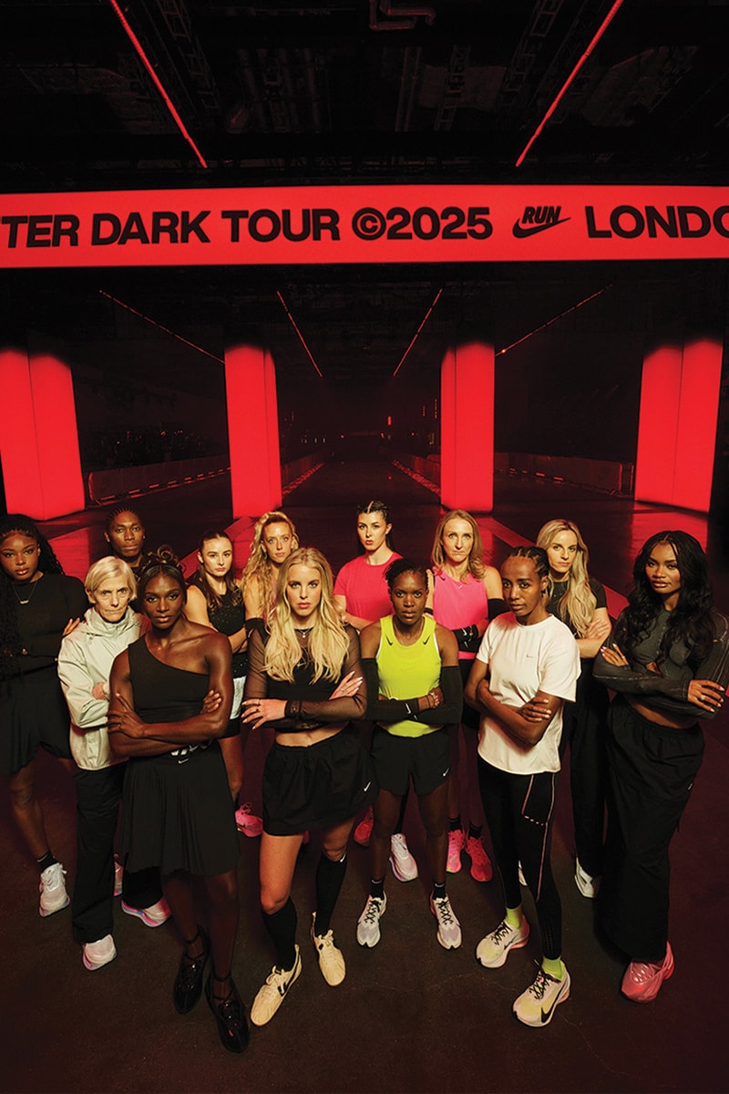 nike after dark tour london running race 10k 1k outrunners isamaya ffrench sifali athletes golden goddess prize pop-ups excel arena 