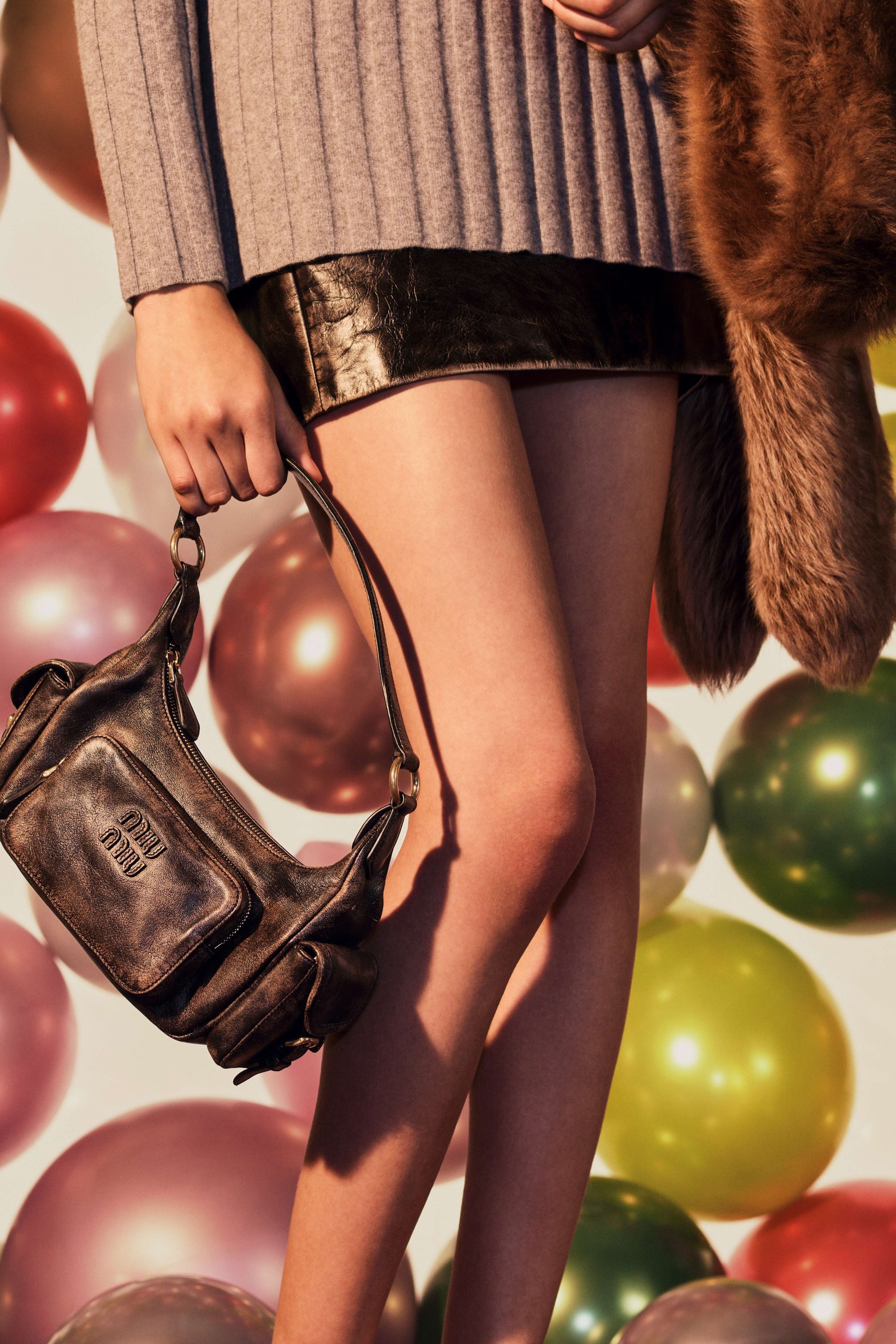miu miu, holiday, balloons, leather bags, loafers, shoes, models