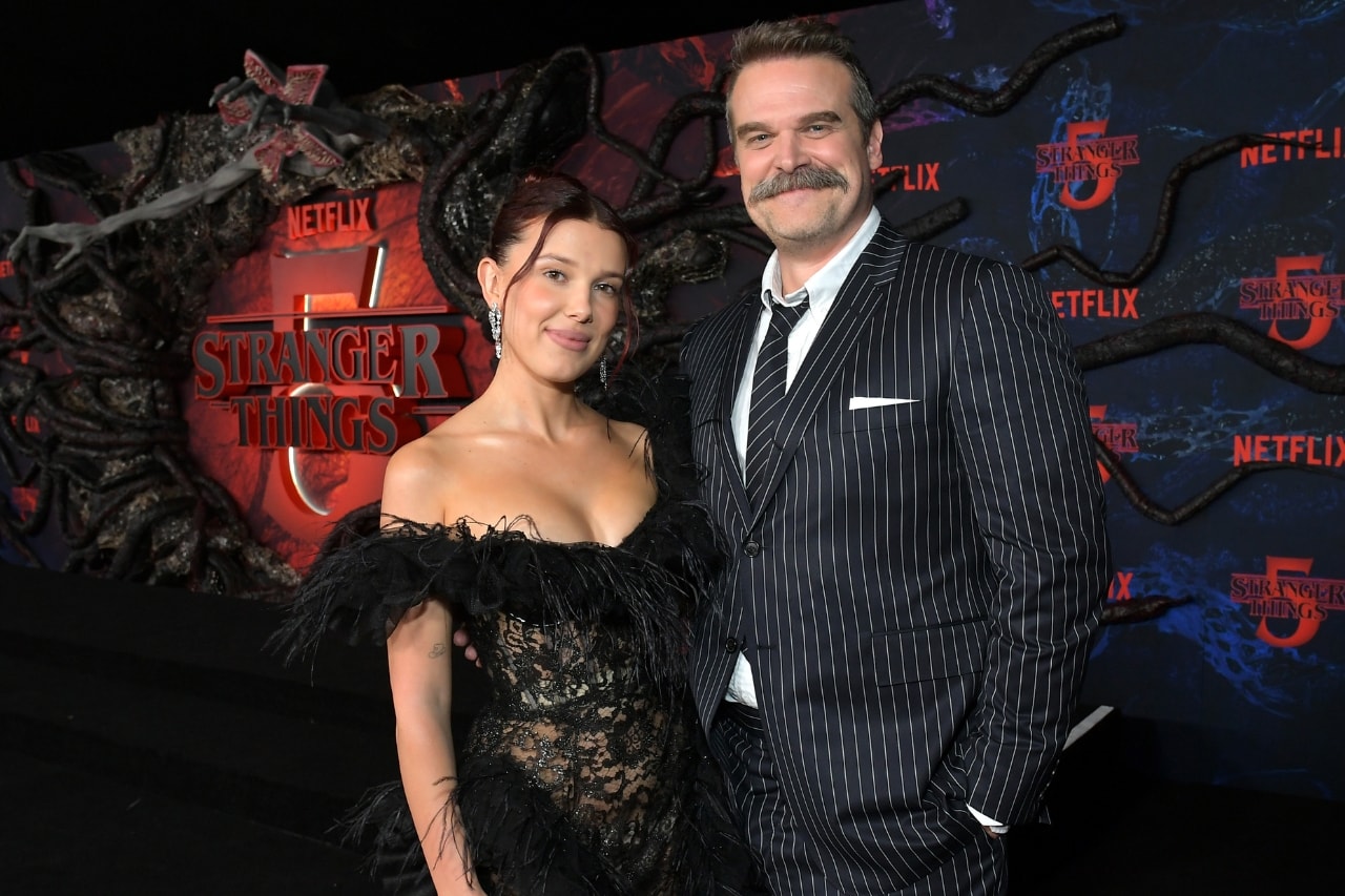 Millie Bobby Brown, David Harbour, Netflix, stranger things, actors, news, rumors, red carpet, celebrity