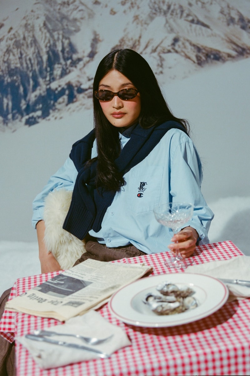 Champion, Percival, collaborations, sportswear, ski, mountains, campaigns, snow, sports