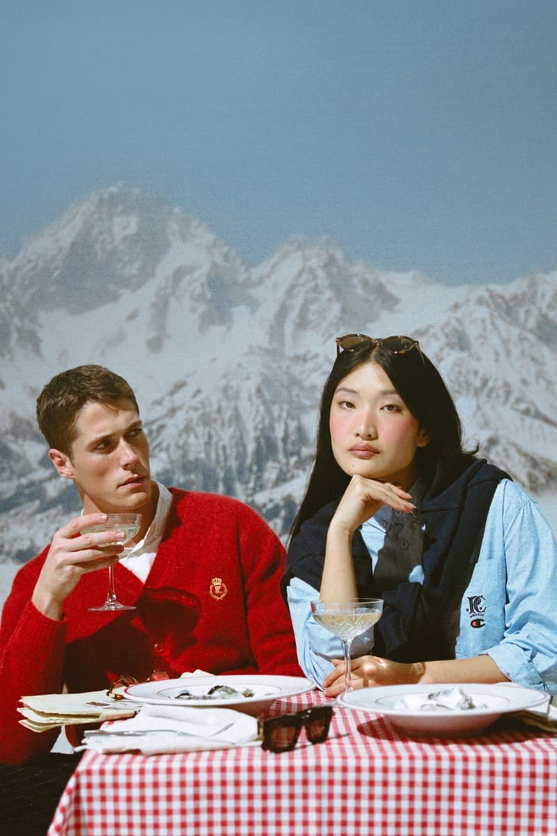 Champion, Percival, collaborations, sportswear, ski, mountains, campaigns, snow, sports