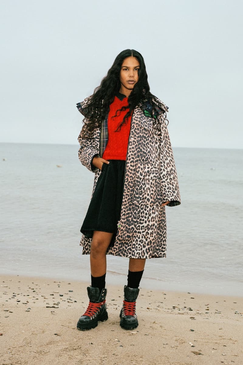 Barbour, GANNI, outerwear, models, countryside, campaigns, fashion, collaboration, coats, jackets