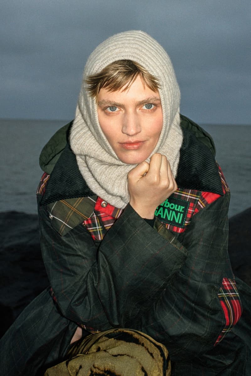 Barbour, GANNI, outerwear, models, countryside, campaigns, fashion, collaboration, coats, jackets