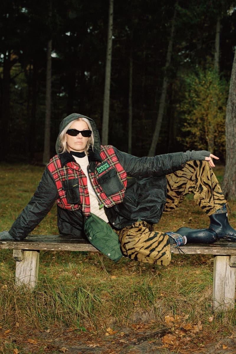 Barbour, GANNI, outerwear, models, countryside, campaigns, fashion, collaboration, coats, jackets