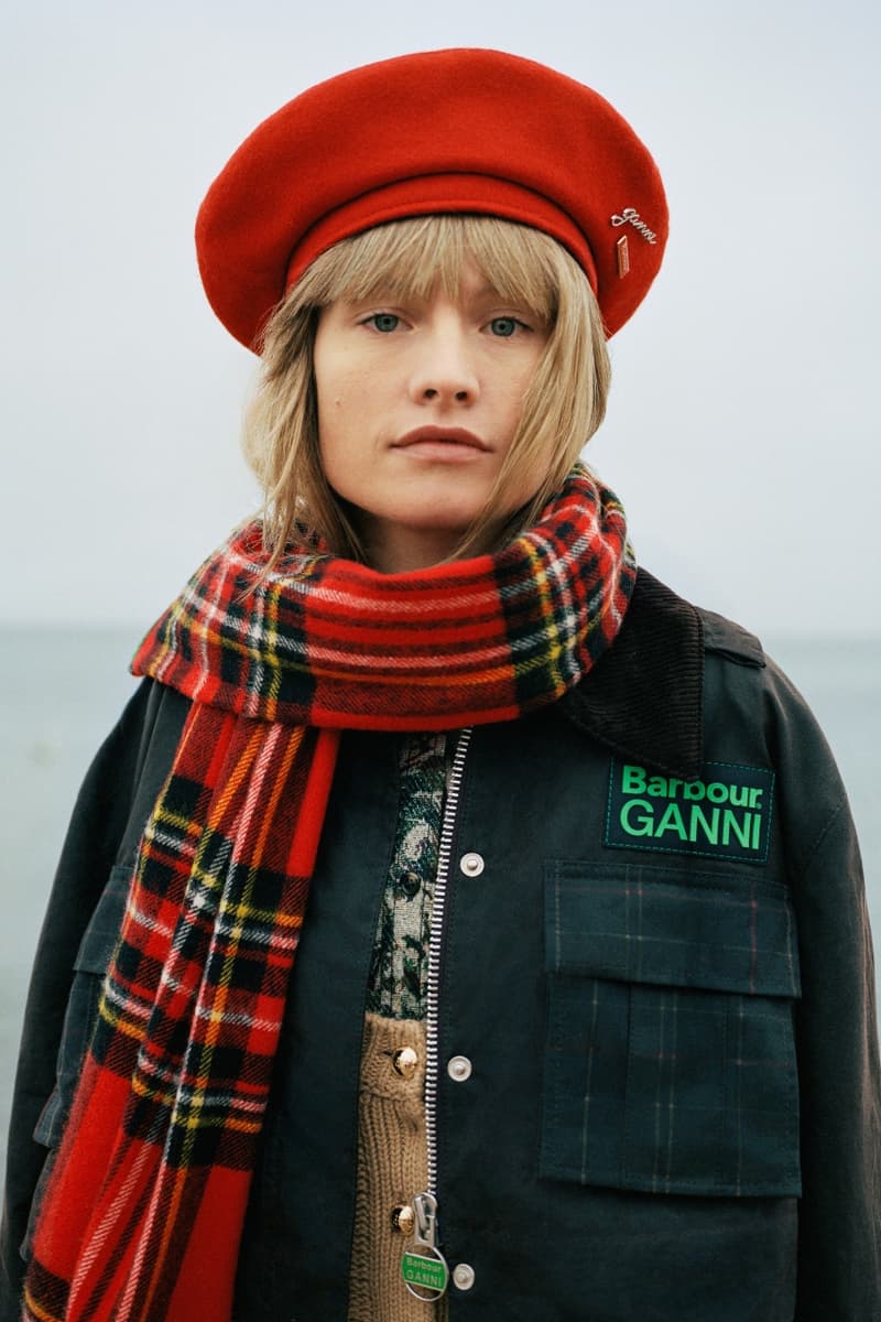 Barbour, GANNI, outerwear, models, countryside, campaigns, fashion, collaboration, coats, jackets