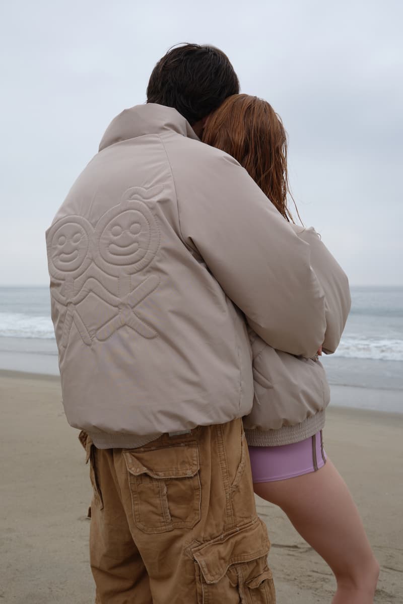 puffer jacket, oat milk, girl, boy, models, 