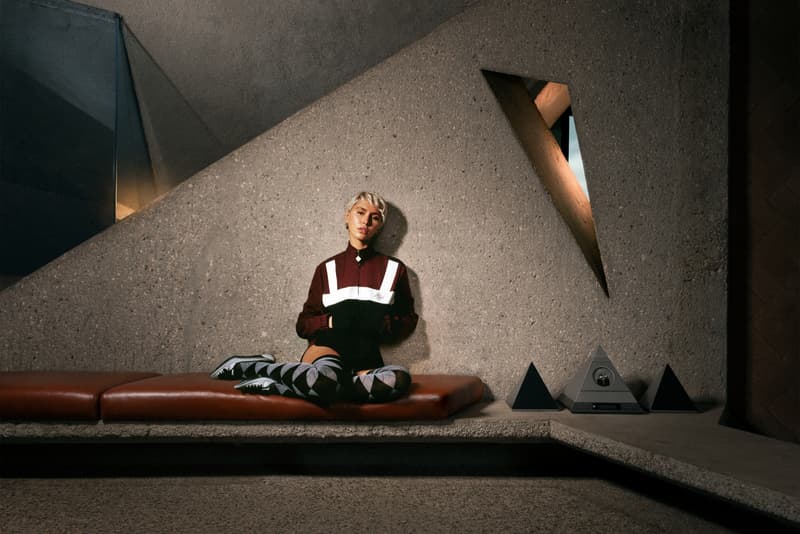 iris law, casablanca, green tights, girl, laying on sofa, white dress, hotel