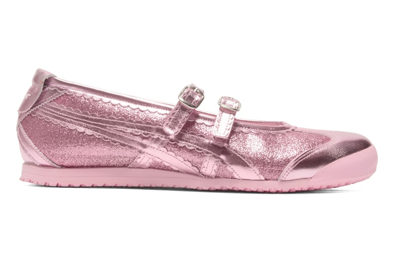 Onitsuka Tiger, mexico 66 tgrs, holidays, glitter, sparkle, ballet flats, pumps, sneakers, pink, sparkle, footwear, shoes
