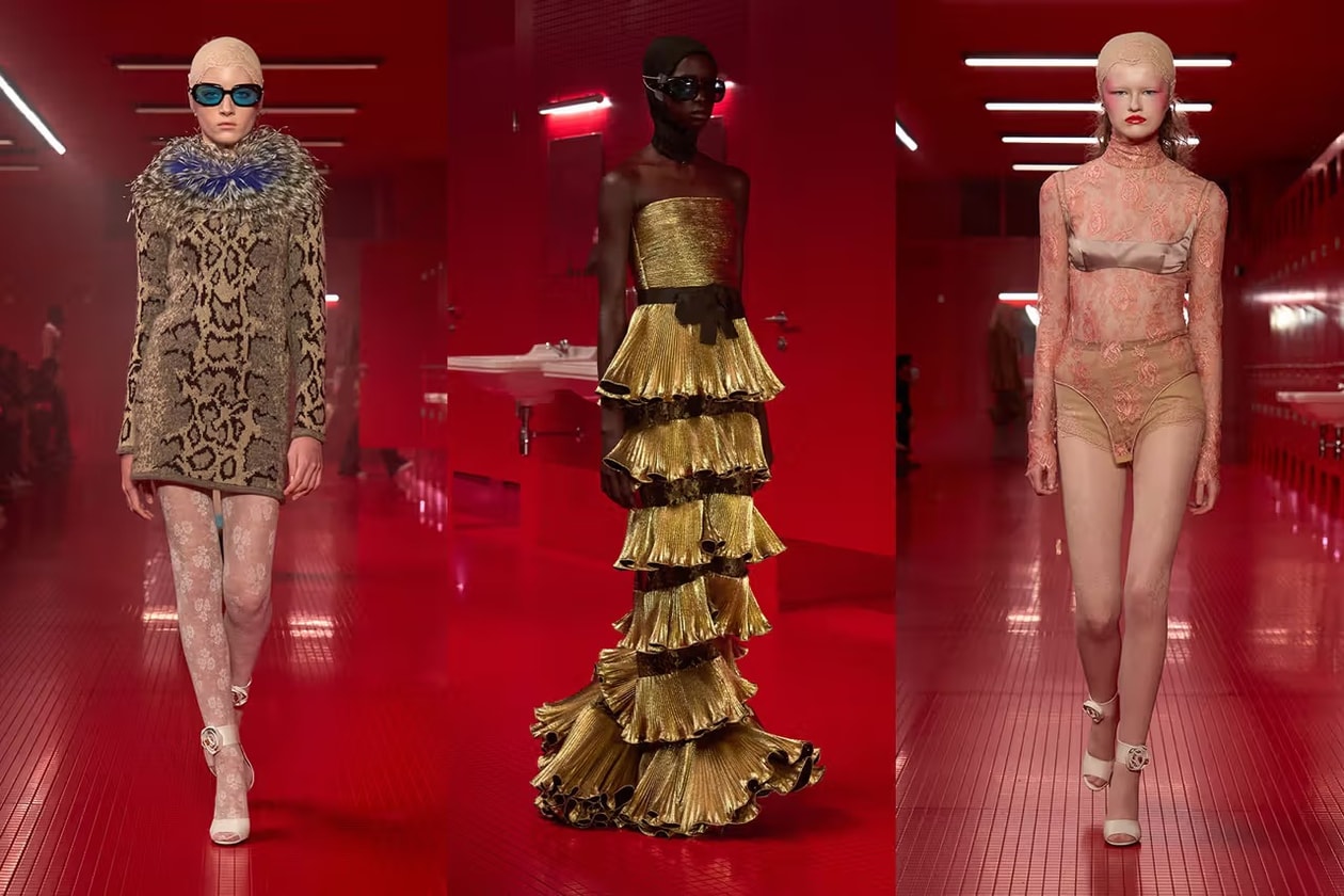 gentle monster, hunter schafer, jenna ortega, givenchy jewel top, kwintas, runway