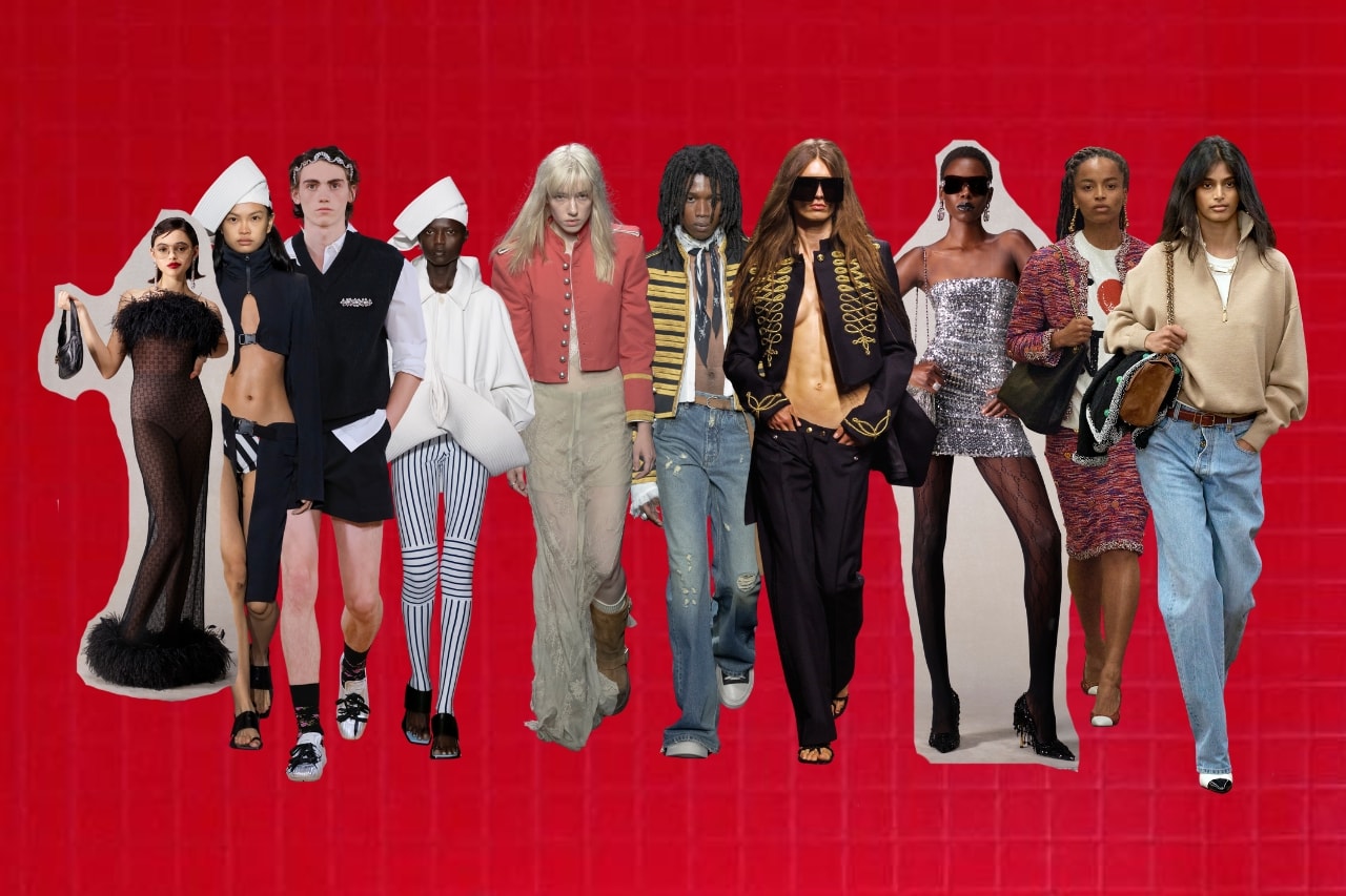 character dressing, sailor hats, military jackets, subcultures, chanel new york subway show, demna, gucci
