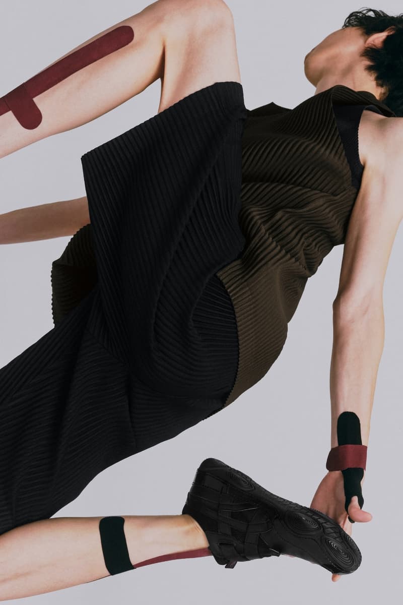 issey miyake, asics, sneakers, trainers, footwear, shoes, sports, models, fashion, campaigns