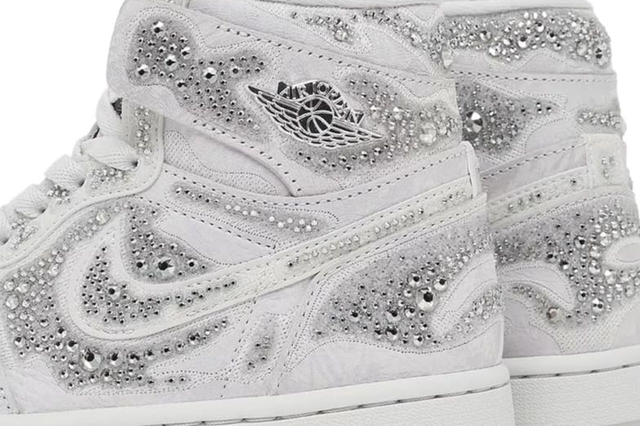 Swarovski, Jordan, Air Jordan 1, Sneakers, collaborations, footwear, Nike, Air Jordan, 