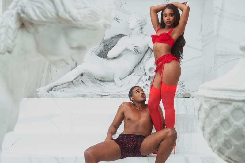 Rihanna, Savage X Fenty, lingerie, underwear, models, Lovie Simone, Michael Cooper Jr, Valentine's Day