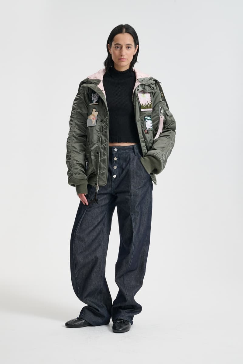 Alpha Industries, Cecilie Bahnsen, collaboration, fashion, campaign, bomber jacket, clothing, models