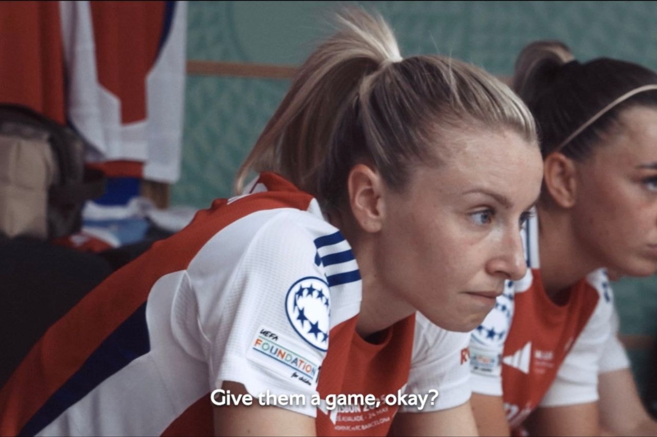 Arsenal, Arsenal Women, UEFA Women's Champions League, UWCL, Leah Williamson, Alessia Russo, Women's Football, Only in the Land, Documentaries, Films, Women's Sports