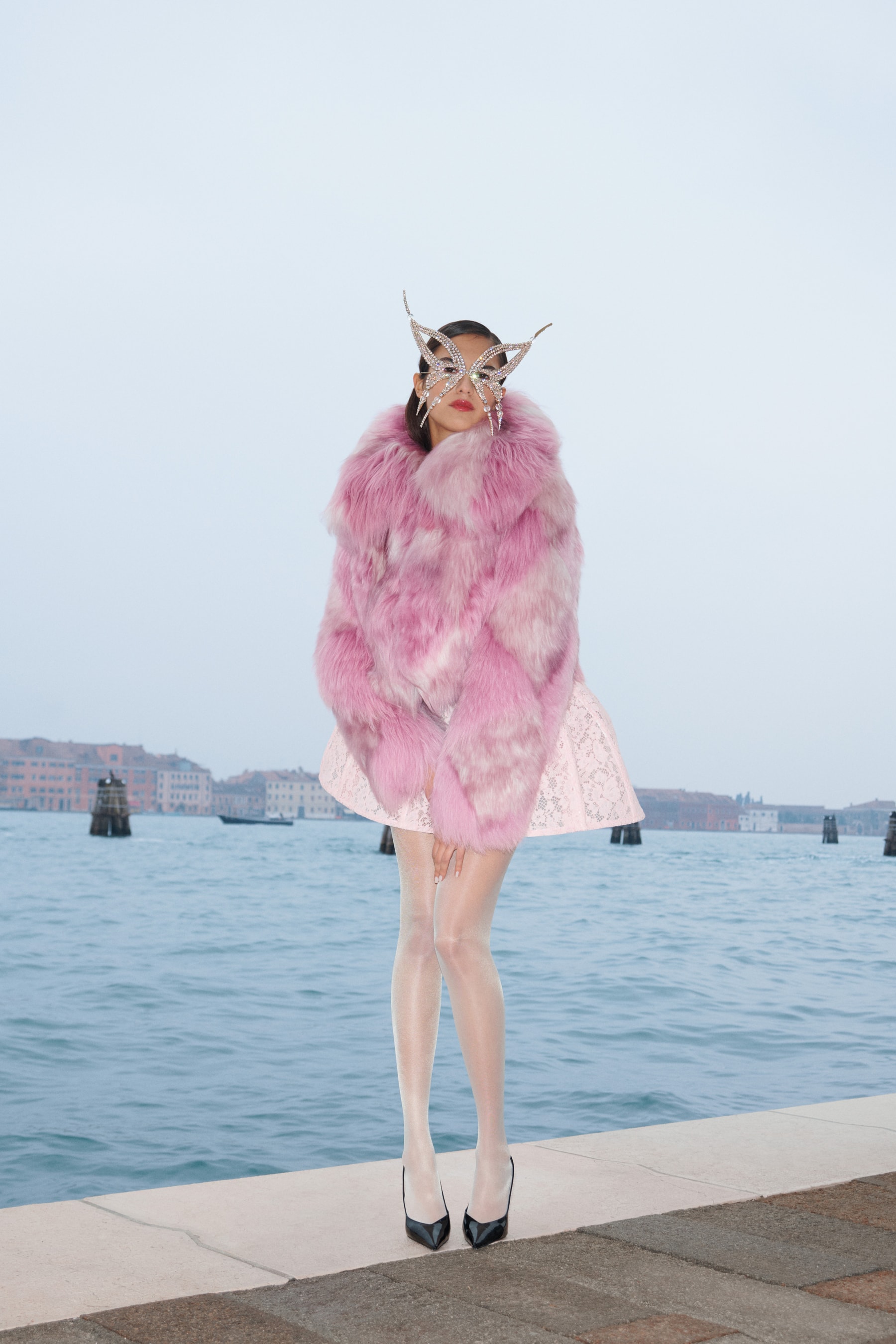 blumarine, david koma, red lace, venetian nights, masks, bodysuits, gowns, women